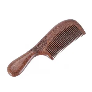 Sandalwood Handmade Small Narraw-Tooth Hair Comb (1pc) – Detangling Comb